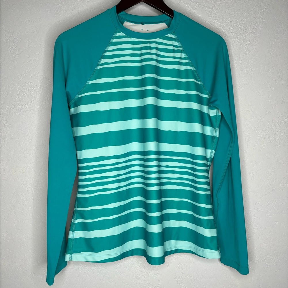 Prana Long Sleeve Teal Swim Shirt - Size Large